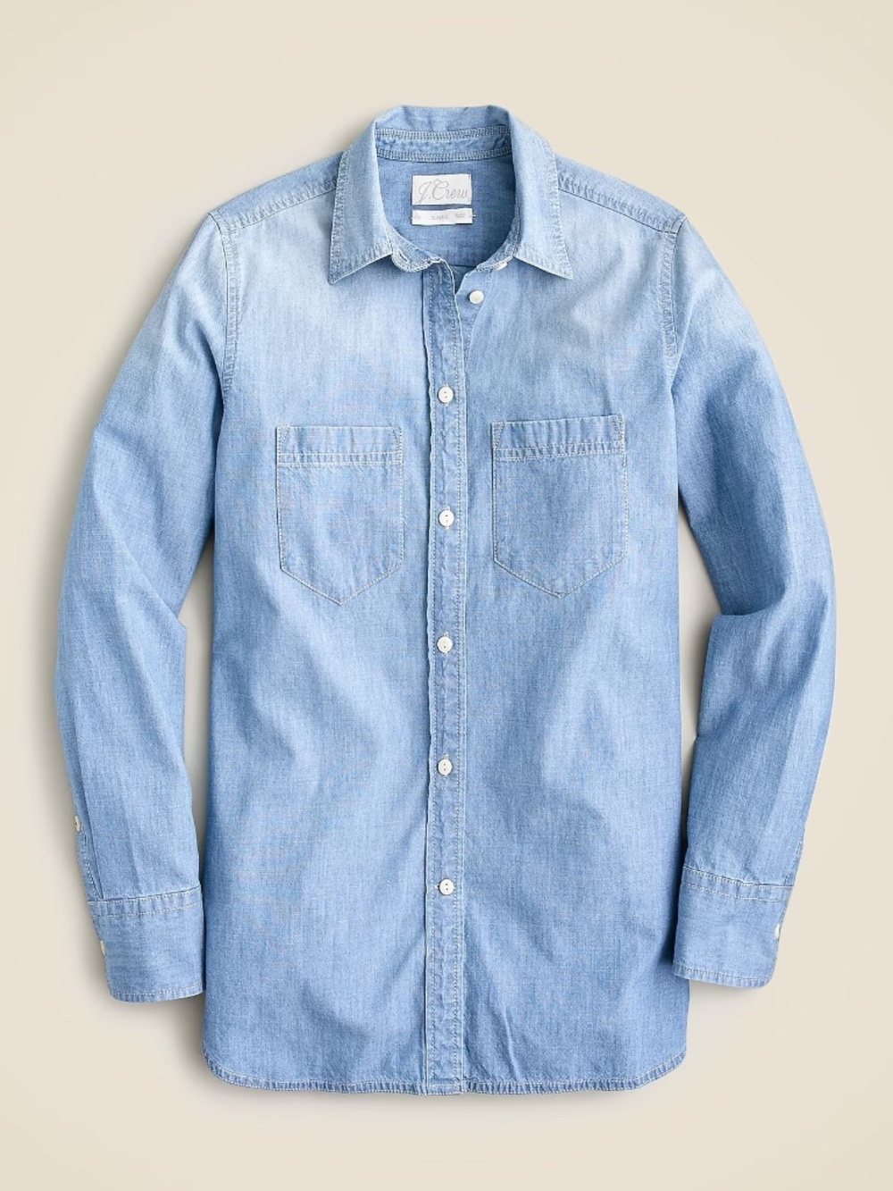 J. Crew Classic-fit chambray shirt Women's Size 8T
